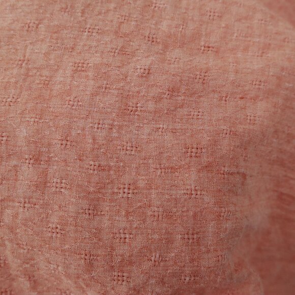 Garden Classy Embroidered Poncho Top Womens 8 Peach Boho Granny Relaxed Casual - Picture 6 of 15